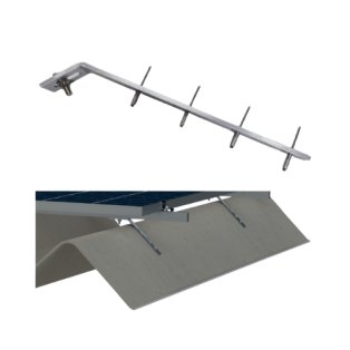 ESTRUTURA TELHA KALHETAO - 4 MOD 570-620W / 3 MOD 655/695W (S/ PERFIL)