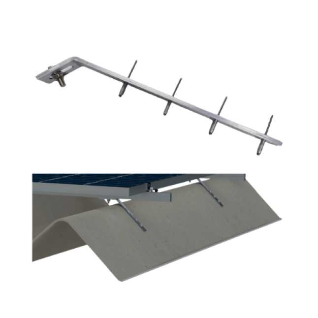 ESTRUTURA TELHA KALHETAO - 4 MOD 570-620W / 3 MOD 655/695W (S/ PERFIL)