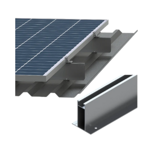 KIT DE INSTAL.FOT./ MINI TRILHO L400MM-H50,4 PAINEIS-TRILHO ALTO