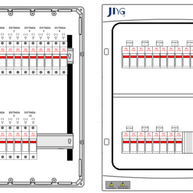 STRING BOX CC C/ BF 10 ENTRADAS/10 SAÍDAS (S/ DPS)