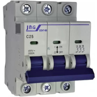 MINIDISJUNTOR 3P C25A - DZ4763 3P 25A- 3KA