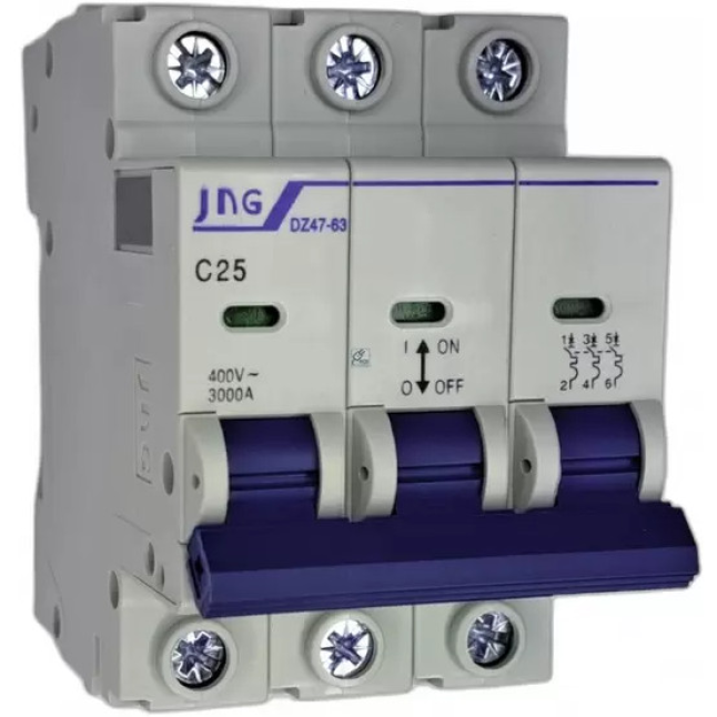 MINIDISJUNTOR 3P C25A - DZ4763 3P 25A- 3KA